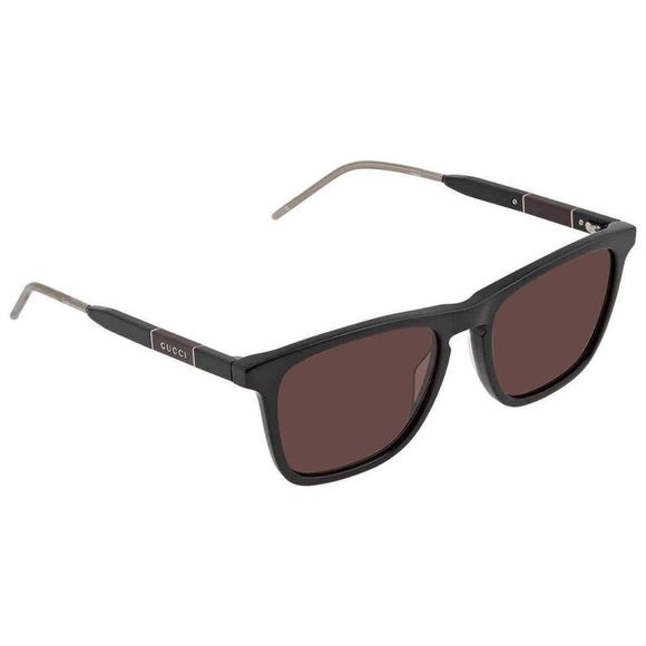 NEW Gucci Black and Brown Square Men's Sunglasses - Picture 1 of 4